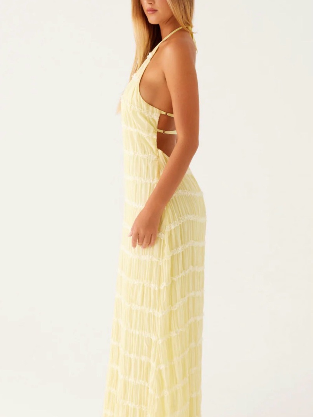 Aullie Maxi Dress- Yellow - Picture 2 of 3